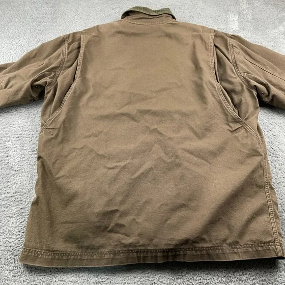 VTG LL Bean Jacket Mens XL Chore Barn Field Coat Corduroy Collar Wool Liner - Picture 6 of 12